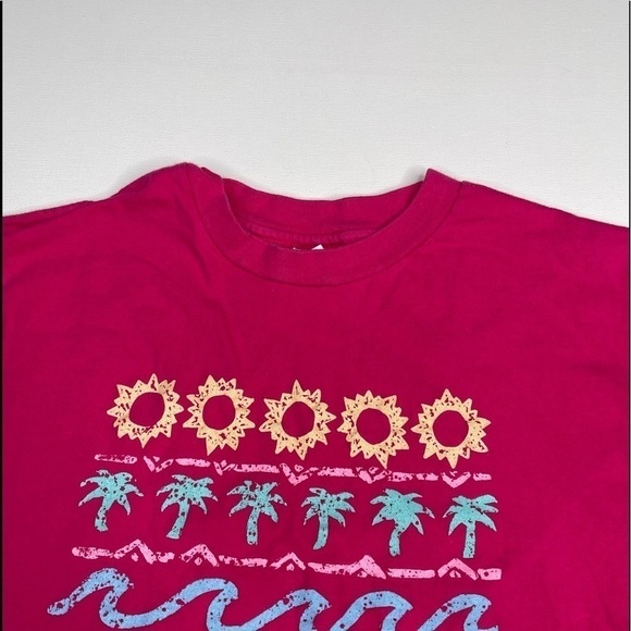 Vintage Tee Shirt Tourist Capitola California Beach Summer Vacation Pink Surf - Picture 5 of 14